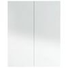 vidaXL Armoire &agrave; miroir de salle de bain 60x15x75cm MDF Blanc brillant