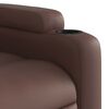 vidaXL Fauteuil de massage inclinable Marron Similicuir