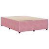 vidaXL Cadre de lit sans matelas rose 140x200 cm velours