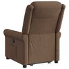 vidaXL Fauteuil inclinable de massage &eacute;lectrique Marron Tissu