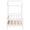 vidaXL Lit de jour avec toit sans matelas blanc 80x200 cm bois massif
