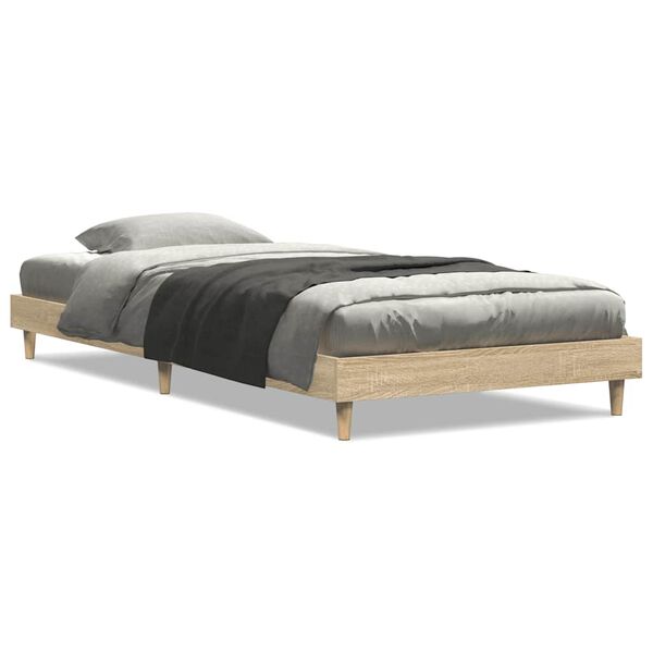 vidaXL Cadre de lit sans matelas chêne sonoma 90x200 cm