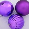 vidaXL Ensemble de Boules de Noël 3 pcs Lilas Plastique