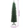 vidaXL Sapin de No&euml;l artificiel Vert 240 cm PVC et acier et plastique