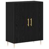 vidaXL Haut Armoire 2 pcs Ch&ecirc;ne noir Bois d'ing&eacute;nierie