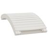 vidaXL Chaises longues lot de 2 avec table blanc bois massif d'acacia