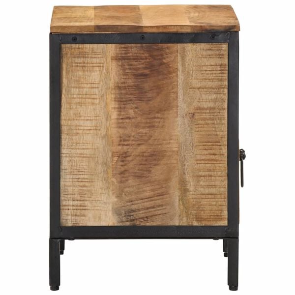 vidaXL Table de chevet 40x35x50 cm bois de manguier massif