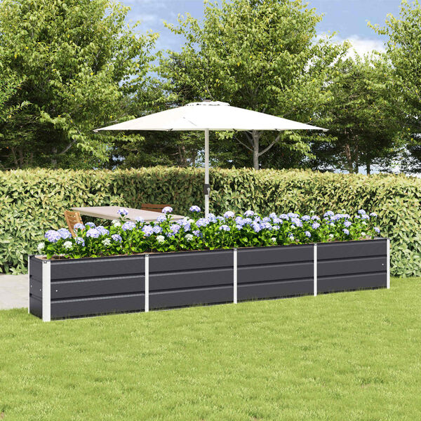 vidaXL Jardini&egrave;re Anthracite 320 x 40 x 45 cm Acier