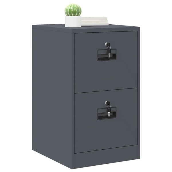 vidaXL Cabinet de Dossier avec tiroir Anthracite 44 x 50 x 106.5 cm