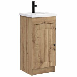 vidaXL Meuble de salle de bain avec &eacute;vier Ch&ecirc;ne artisanal