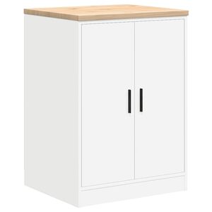 vidaXL Armoire de rangement de garage blanc 60x51x85 cm bois de pin