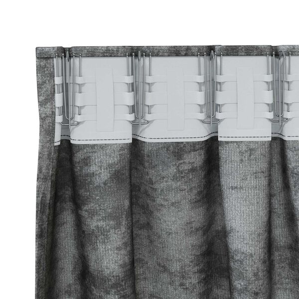 vidaXL Rideaux en velours 2 pcs Gris 225 x 140 cm Velours