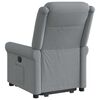 vidaXL Fauteuil inclinable &eacute;lectrique gris clair tissu
