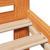 vidaXL Cadre de lit sans matelas cire marron 140x190cm bois pin massif