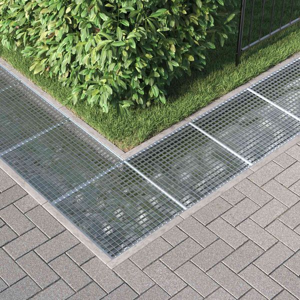 vidaXL Grille Argent 60 x 60 x 2 cm Acier galvanis&eacute; &agrave; chaud