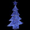 vidaXL Sapin de No&euml;l avec 100 LED Bleu 122 cm Acrylique