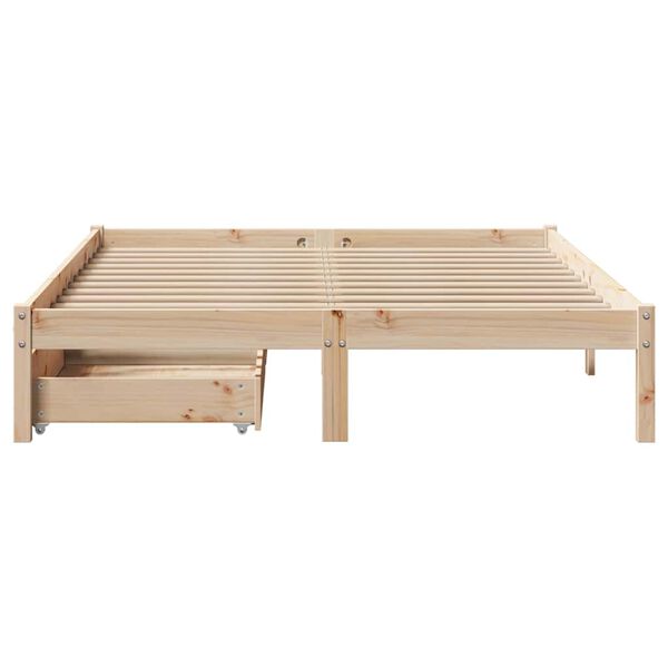 vidaXL Cadre de lit sans matelas 140x200 cm bois massif de pin