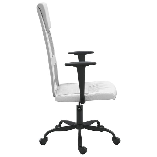 vidaXL Chaise de bureau r&eacute;glable en hauteur blanc