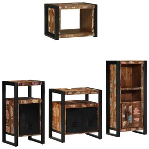 vidaXL Ensemble de mobilier de salle de bain 4 pi&egrave;ces