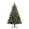 vidaXL Arbre de No&euml;l artificiel en silicone flexible 300 LEDs 240 cm