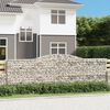vidaXL Paniers &agrave; gabions arqu&eacute;s 5 pcs 400x50x120/140 cm Fer galvanis&eacute;
