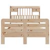 vidaXL Lit bibliothèque sans matelas 135x190 cm bois de pin massif