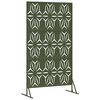 vidaXL &Eacute;cran de confidentialit&eacute; Olive 100 x 50 x 180 cm Acier