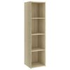 vidaXL Meubles TV 2 pcs Chêne sonoma 142,5x35x36,5cm Bois d'ingénierie