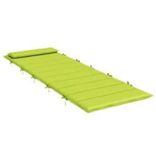 vidaXL Coussin de transat ensoleill&eacute; Vert 178 x 60 x 4 cm Tissu Oxford