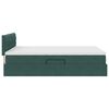 vidaXL Lit de Rangement avec matelas Vert foncé 140 x 190 cm Velours