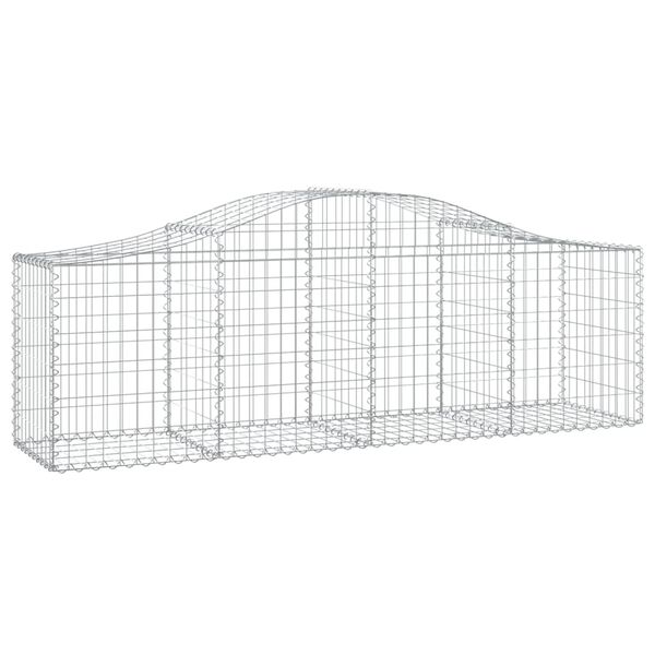 vidaXL Paniers à gabions arqués 20 pcs 200x50x60/80 cm fer galvanisé