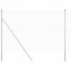 vidaXL Cl&ocirc;ture en fils soud&eacute;s pour fixation au sol 50 x 1,6 m Argent&eacute;