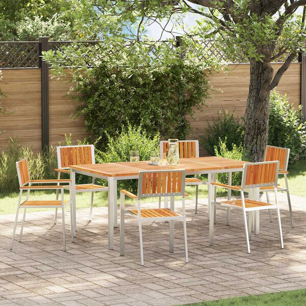 vidaXL Chaisedejardin 6 pcs Marron 56x54,5x87cm AcaciaMassif