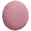 vidaXL Coussins de si&egrave;ge 2 pcs Rose &Oslash; 40 x 13 cm Velours