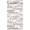 vidaXL Papier peint 3D motif de brique gris 10x0,53 m non tissé