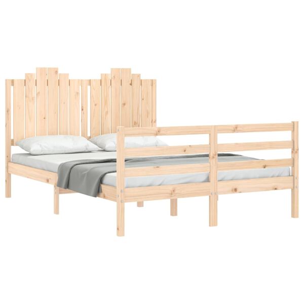 vidaXL Cadre de lit sans matelas bois massif