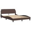 vidaXL Cadre de lit Viana sans matelas marron 140x190 cm similicuir