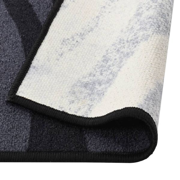 vidaXL Tapis de couloir Noir 80x400 cm