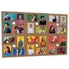 vidaXL Collage de cadres photo de photo 24x(10x15 cm) Marron clair MDF