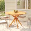 vidaXL Table de jardin 110x110x75 cm Bois d'acacia solide