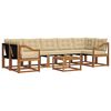 vidaXL Ensemble de canap&eacute;s d'ext&eacute;rieur 8 pcs Naturel et Beige
