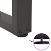 vidaXL Pieds de table basse en forme de V, 2 pi&egrave;ces, anthracite, 30 x (30-31,3) cm, acier