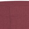 vidaXL Ensemble de canapés 3 pcs avec coussins Rouge bordeaux Tissu