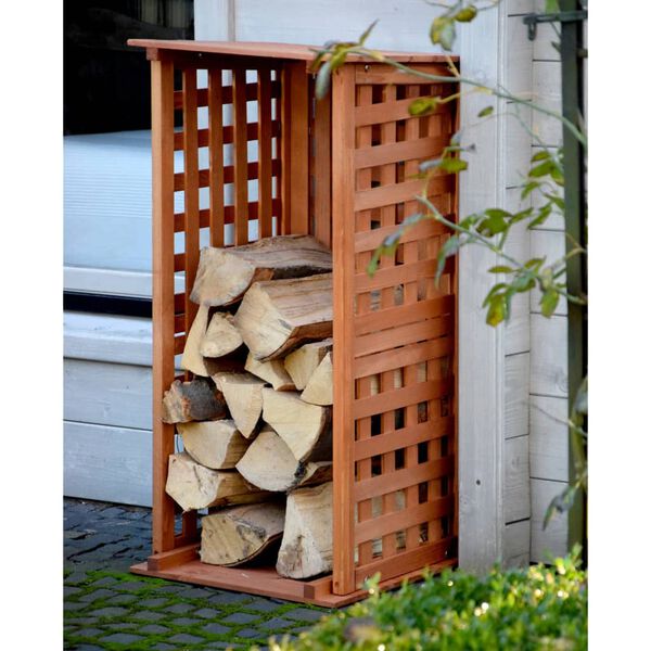 dobar green label Support pour bois de chauffage marron