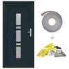 vidaXL Porte Frontale Anthracite 88 x 200 cm PVC