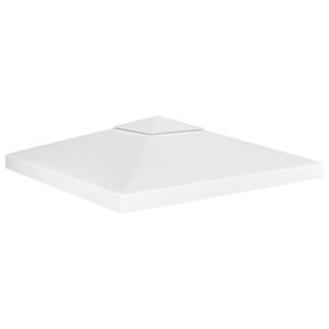 vidaXL Toile de toit de belv&eacute;d&egrave;re 2 niveaux 310 g/m&sup2; 3x3 m Blanc