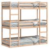 vidaXL Lit superpos&eacute; triple sans matelas 90x200 cm bois de pin massif