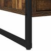 vidaXL Table de chevet Ch&ecirc;ne Fum&eacute; 50 x 39,5 x 50 cm Bois d'ing&eacute;nierie