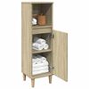 vidaXL Armoire salle de bain ch&ecirc;ne sonoma 30x30x100 cm