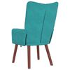 vidaXL fauteuil Turquoise 63 x 67 x 94 cm Velours